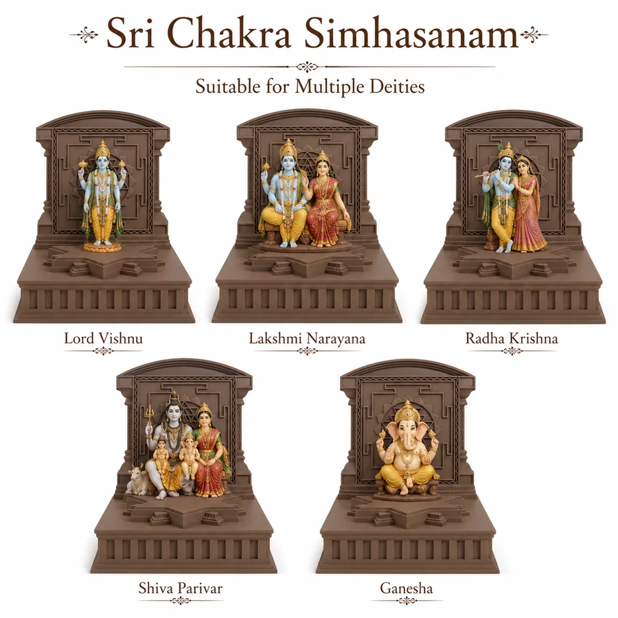 Sri Chakra Simhasanam Deities Altar